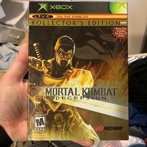 Rare! Mint Condition Mortal Kombat Deception Scorpion w/ xtra disc and sleeve